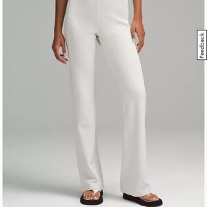 Lululemon ribbed soft streme flare pant in Bone sz 12